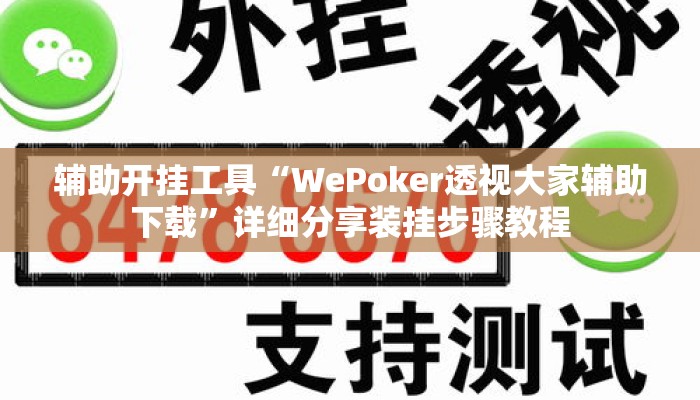 辅助开挂工具“WePoker透视大家辅助下载”详细分享装挂步骤教程