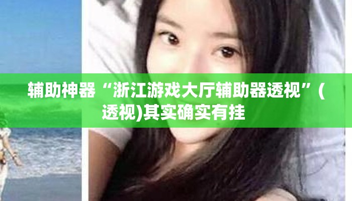 辅助神器“浙江游戏大厅辅助器透视”(透视)其实确实有挂 
