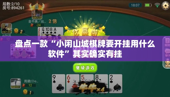 盘点一款“小闲山城棋牌要开挂用什么软件”其实确实有挂