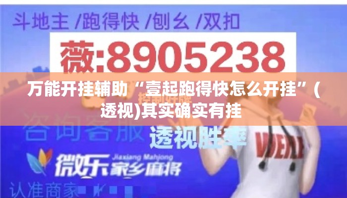 万能开挂辅助“壹起跑得快怎么开挂	”(透视)其实确实有挂 