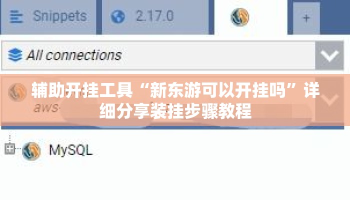 辅助开挂工具“新东游可以开挂吗	”详细分享装挂步骤教程