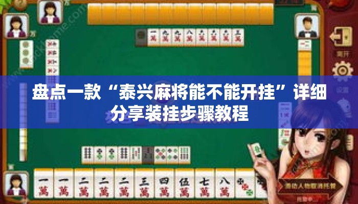 盘点一款“泰兴麻将能不能开挂”详细分享装挂步骤教程