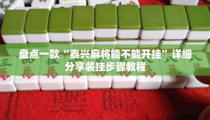 盘点一款“泰兴麻将能不能开挂”详细分享装挂步骤教程