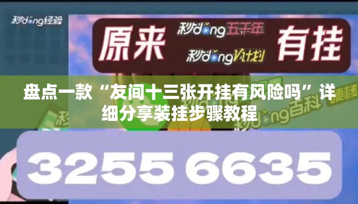 盘点一款“友间十三张开挂有风险吗	”详细分享装挂步骤教程