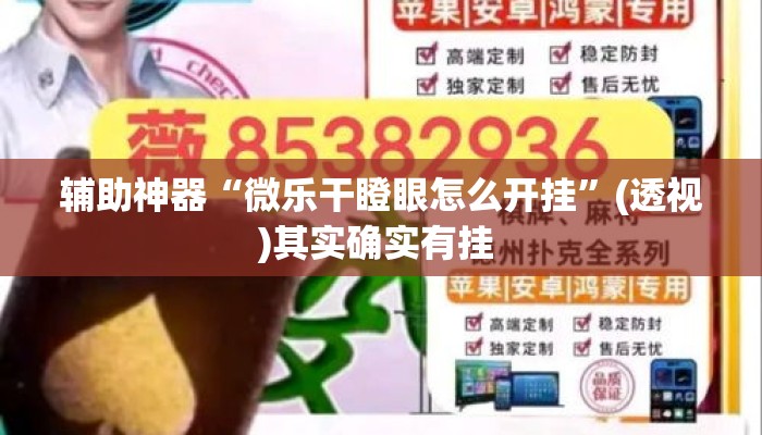 辅助神器“微乐干瞪眼怎么开挂”(透视)其实确实有挂 