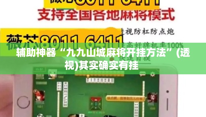 辅助神器“九九山城麻将开挂方法”(透视)其实确实有挂 