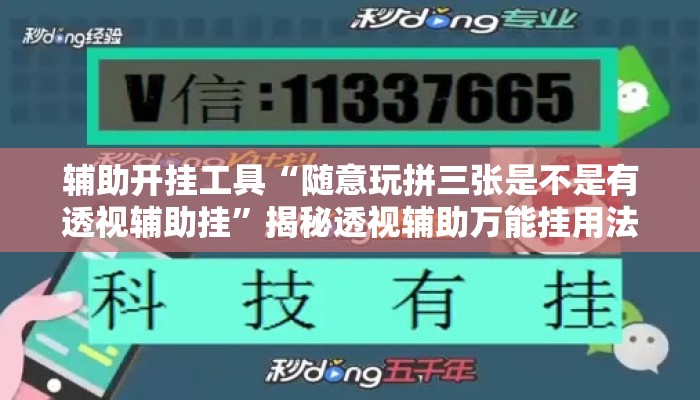 辅助开挂工具“随意玩拼三张是不是有透视辅助挂”揭秘透视辅助万能挂用法