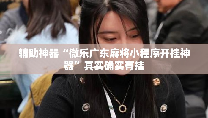 辅助神器“微乐广东麻将小程序开挂神器	”其实确实有挂