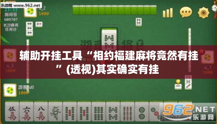辅助开挂工具“相约福建麻将竟然有挂”(透视)其实确实有挂 