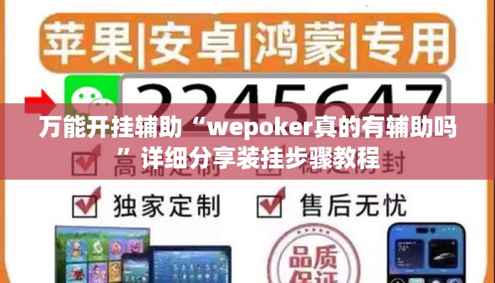 万能开挂辅助“wepoker真的有辅助吗”详细分享装挂步骤教程