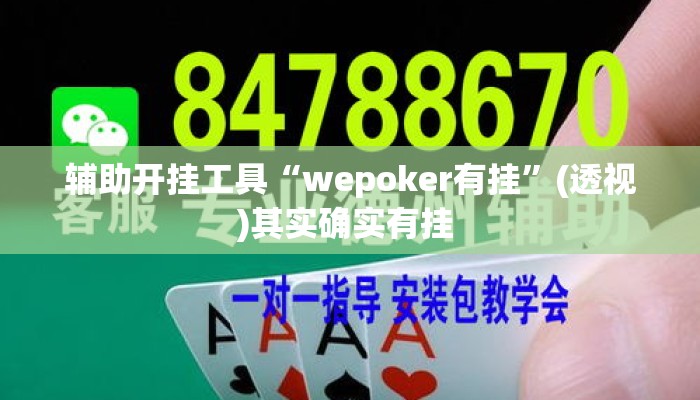 辅助开挂工具“wepoker有挂	”(透视)其实确实有挂 