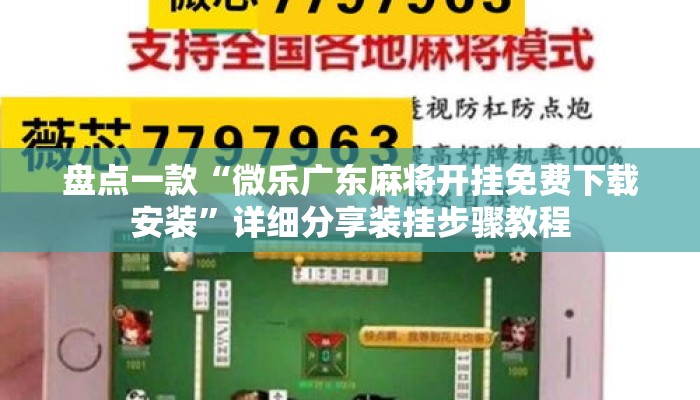盘点一款“微乐广东麻将开挂免费下载安装	”详细分享装挂步骤教程