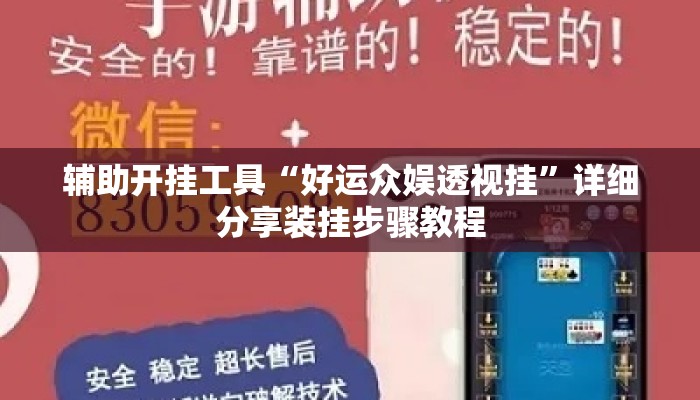 辅助开挂工具“好运众娱透视挂	”详细分享装挂步骤教程