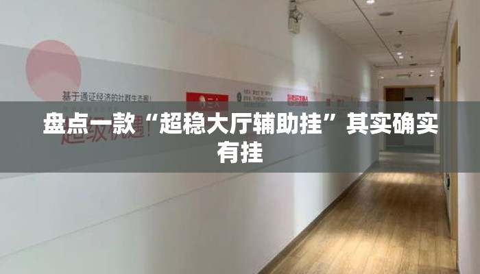 盘点一款“超稳大厅辅助挂	”其实确实有挂