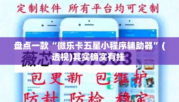 盘点一款“微乐卡五星小程序辅助器	”(透视)其实确实有挂 