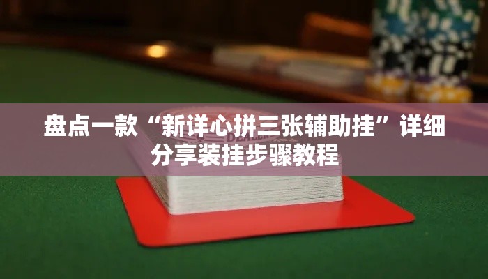 盘点一款“新详心拼三张辅助挂”详细分享装挂步骤教程