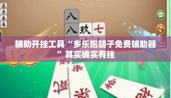 辅助开挂工具“多乐跑胡子免费辅助器	”其实确实有挂