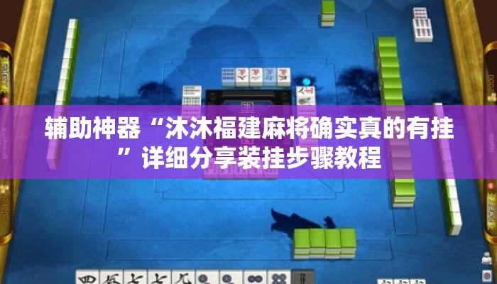 辅助神器“沐沐福建麻将确实真的有挂	”详细分享装挂步骤教程
