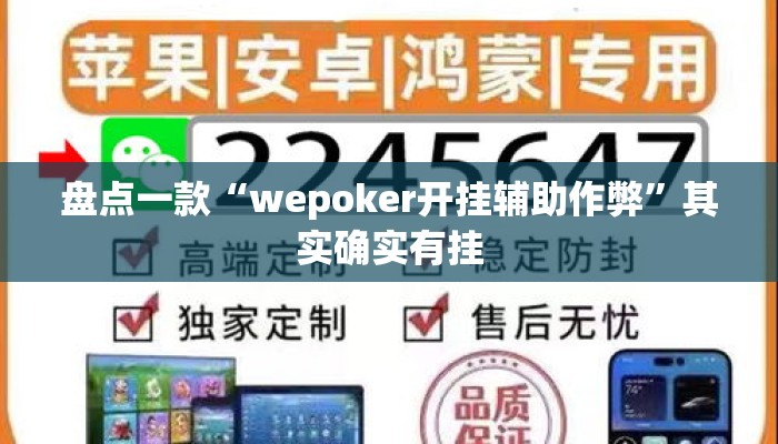 盘点一款“wepoker开挂辅助作弊”其实确实有挂