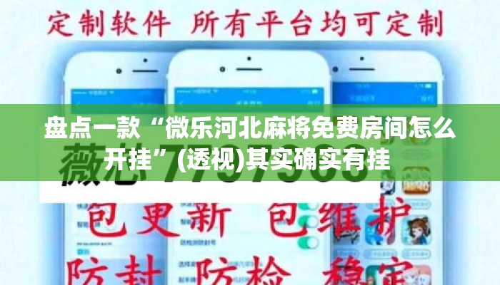 盘点一款“微乐河北麻将免费房间怎么开挂”(透视)其实确实有挂 