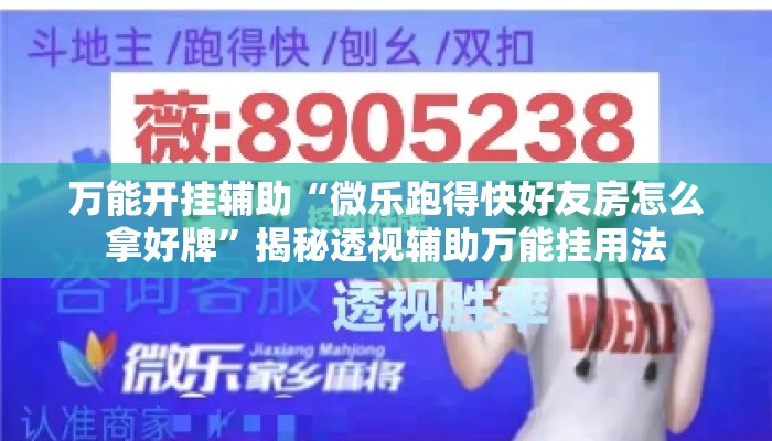 万能开挂辅助“微乐跑得快好友房怎么拿好牌”揭秘透视辅助万能挂用法