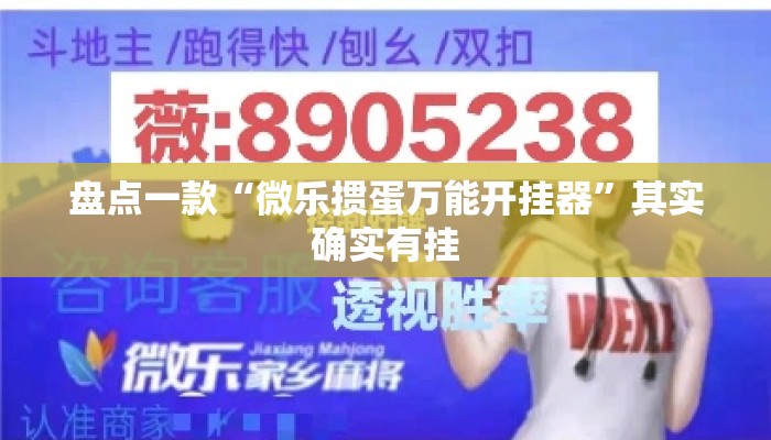 盘点一款“微乐掼蛋万能开挂器	”其实确实有挂