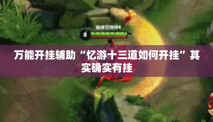 万能开挂辅助“忆游十三道如何开挂	”其实确实有挂