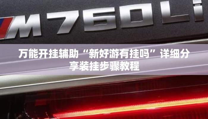 万能开挂辅助“新好游有挂吗	”详细分享装挂步骤教程