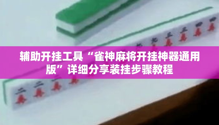 辅助开挂工具“雀神麻将开挂神器通用版”详细分享装挂步骤教程