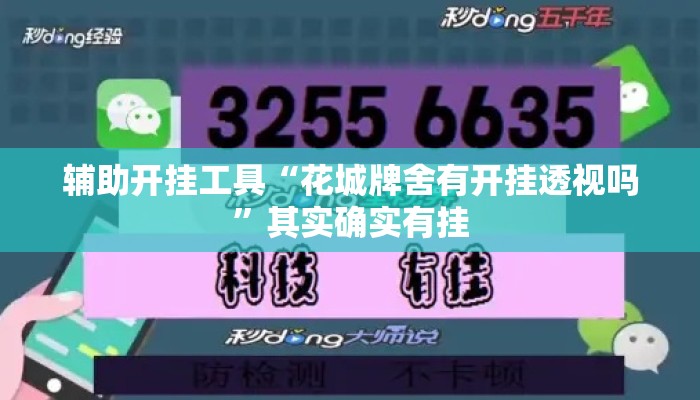辅助开挂工具“花城牌舍有开挂透视吗”其实确实有挂