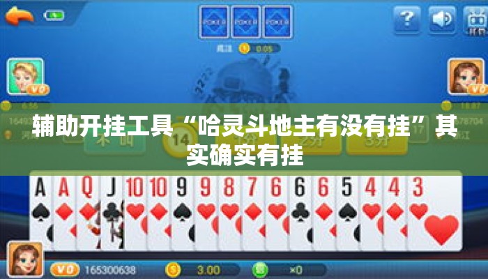 辅助开挂工具“哈灵斗地主有没有挂	”其实确实有挂