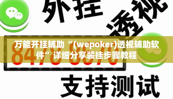 万能开挂辅助“(wepoker)透视辅助软件	”详细分享装挂步骤教程