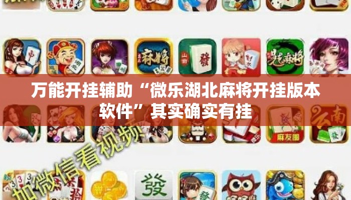 万能开挂辅助“微乐湖北麻将开挂版本软件”其实确实有挂