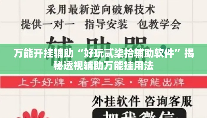 万能开挂辅助“好玩贰柒拾辅助软件	”揭秘透视辅助万能挂用法