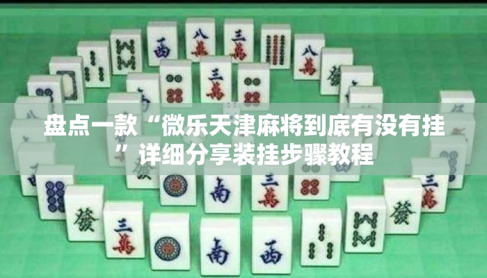盘点一款“微乐天津麻将到底有没有挂	”详细分享装挂步骤教程