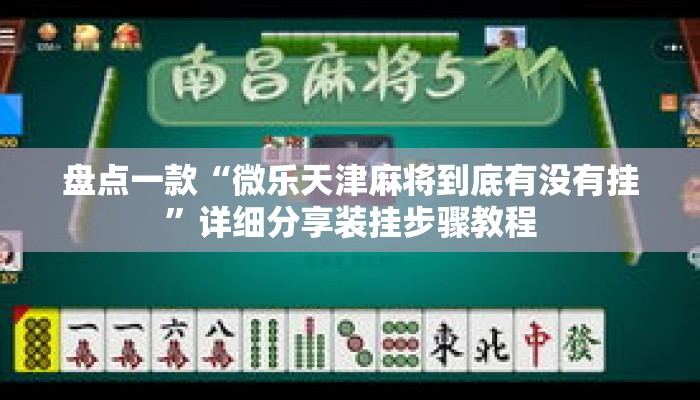 盘点一款“微乐天津麻将到底有没有挂	”详细分享装挂步骤教程