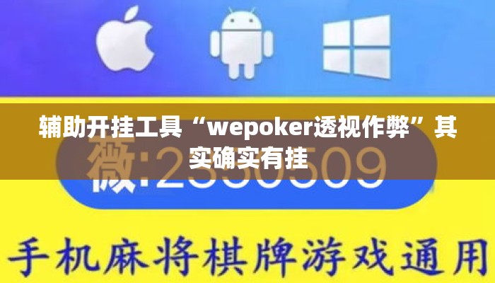 辅助开挂工具“wepoker透视作弊”其实确实有挂