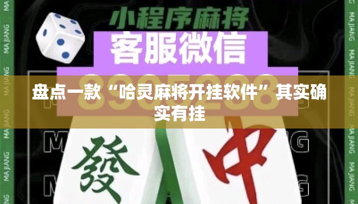 盘点一款“哈灵麻将开挂软件”其实确实有挂