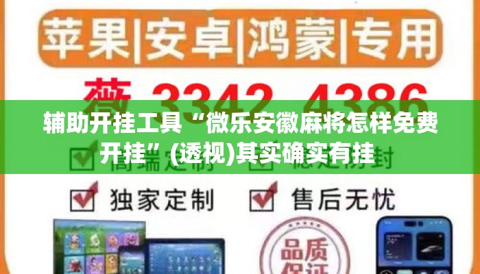 辅助开挂工具“微乐安徽麻将怎样免费开挂	”(透视)其实确实有挂 