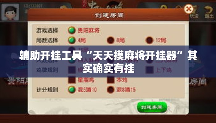 辅助开挂工具“天天摸麻将开挂器”其实确实有挂
