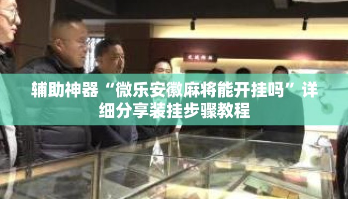 辅助神器“微乐安徽麻将能开挂吗”详细分享装挂步骤教程