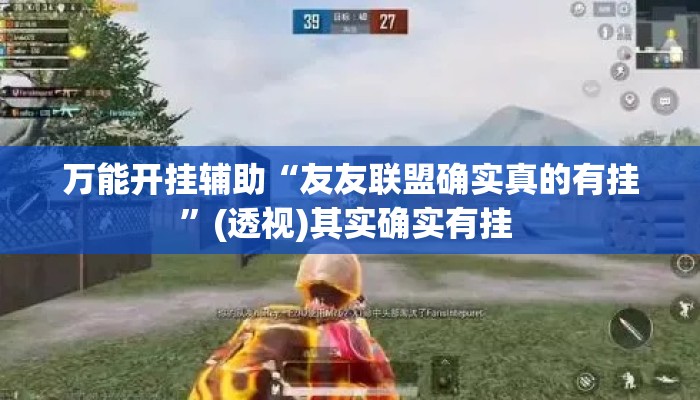 万能开挂辅助“友友联盟确实真的有挂	”(透视)其实确实有挂 