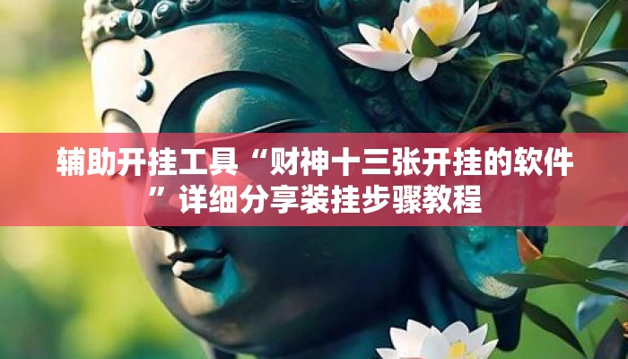 辅助开挂工具“财神十三张开挂的软件	”详细分享装挂步骤教程