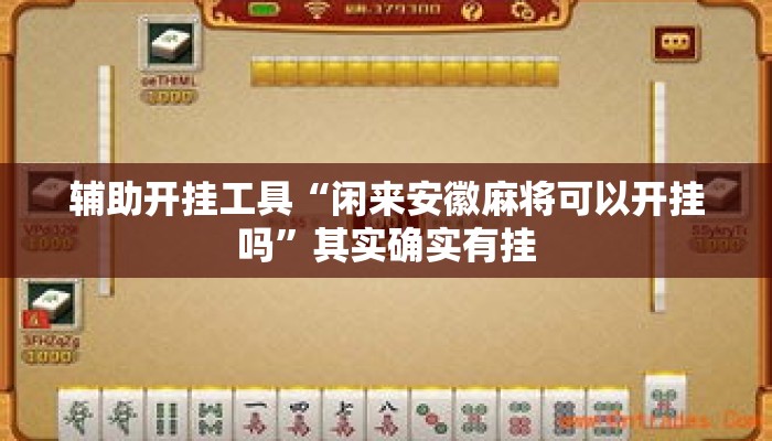 辅助开挂工具“闲来安徽麻将可以开挂吗”其实确实有挂