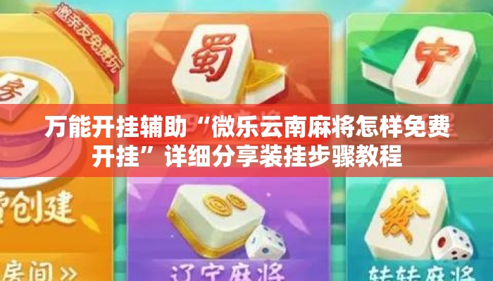 万能开挂辅助“微乐云南麻将怎样免费开挂”详细分享装挂步骤教程