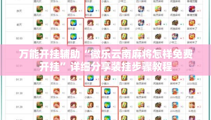万能开挂辅助“微乐云南麻将怎样免费开挂	”详细分享装挂步骤教程