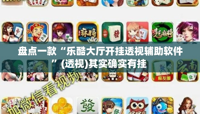 盘点一款“乐酷大厅开挂透视辅助软件	”(透视)其实确实有挂 