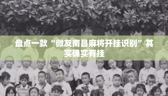 盘点一款“微友南昌麻将开挂识别”其实确实有挂