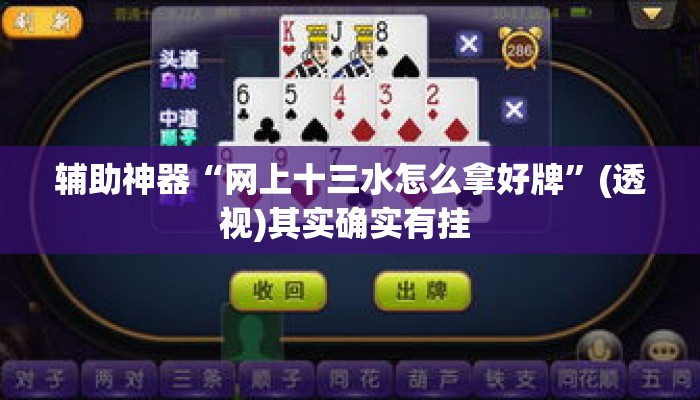 辅助神器“网上十三水怎么拿好牌	”(透视)其实确实有挂 