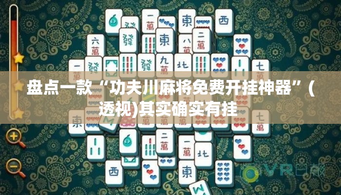 盘点一款“功夫川麻将免费开挂神器”(透视)其实确实有挂 